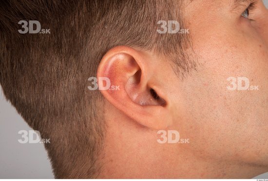 Ear Whole Body Man Casual Athletic Studio photo references