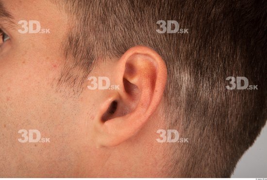 Ear Whole Body Man Casual Athletic Studio photo references