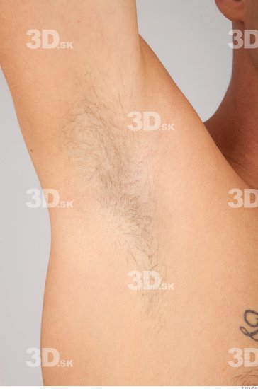 Whole Body Underarm Man Nude Casual Athletic Studio photo references