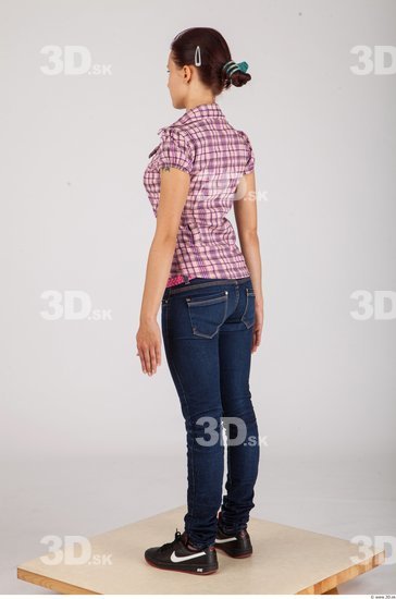 Whole Body Woman Animation references Casual Slim Studio photo references