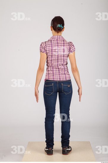 Whole Body Woman Animation references Casual Slim Studio photo references