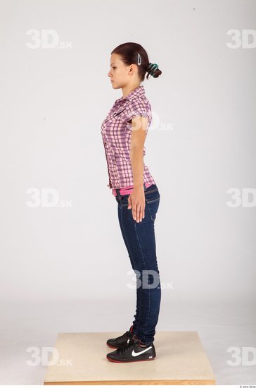 Whole Body Woman Animation references Casual Slim Studio photo references