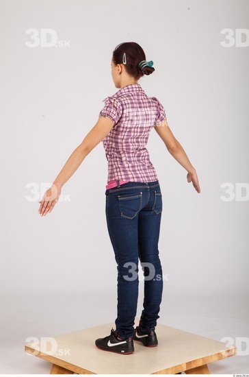 Whole Body Woman Animation references Casual Slim Studio photo references