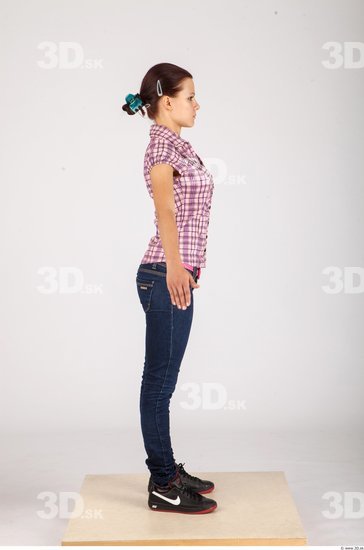 Whole Body Woman Animation references Casual Slim Studio photo references