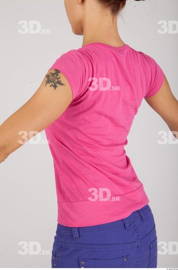 Upper Body Whole Body Woman Casual Shirt T shirt Slim Studio photo references