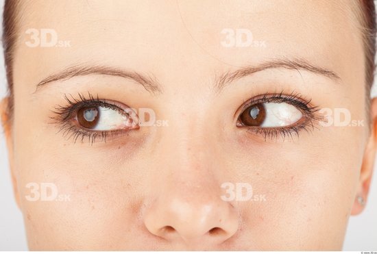 Eye Whole Body Woman Casual Slim Studio photo references