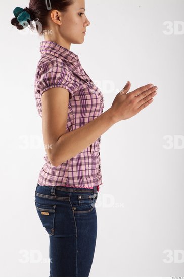 Arm Woman Animation references White Casual Shirt Slim