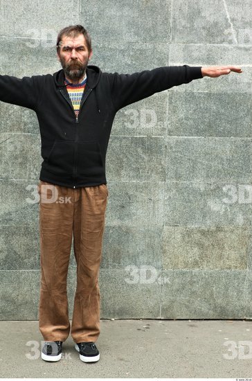 Whole Body Man T poses Casual Average Street photo references