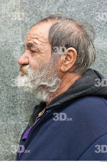 Head Man Casual Average Bearded Street photo references