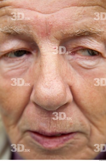 Nose Woman White Average Wrinkles