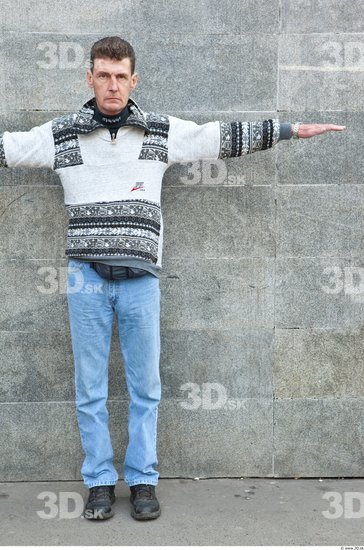 Whole Body Man T poses Casual Average Street photo references