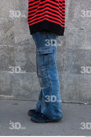 Leg Man Casual Jeans Average Street photo references