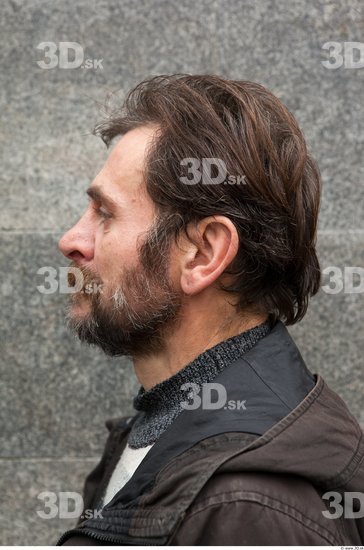 Head Man Casual Average Bearded Street photo references