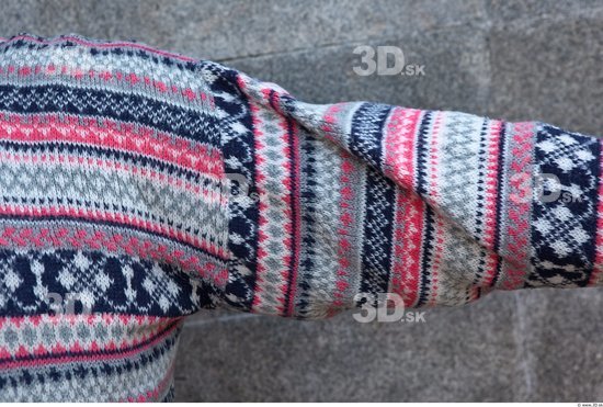 Arm Man White Casual Sweater Average