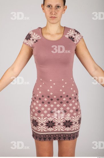 Upper Body Whole Body Woman Casual Dress Average Studio photo references