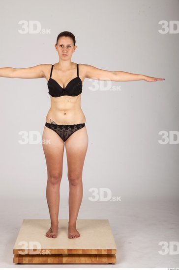 Whole Body Woman T poses Casual Underwear Average Studio photo references