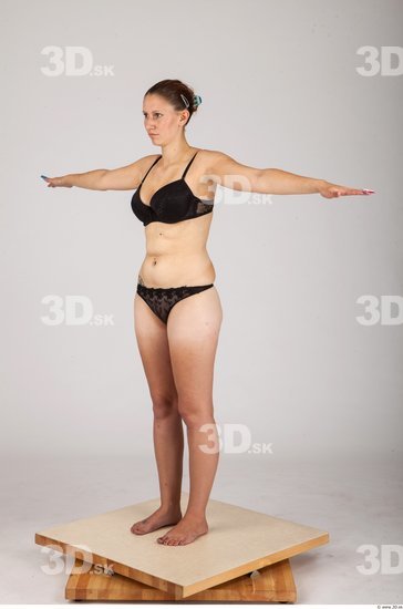 Whole Body Woman T poses Casual Underwear Average Studio photo references