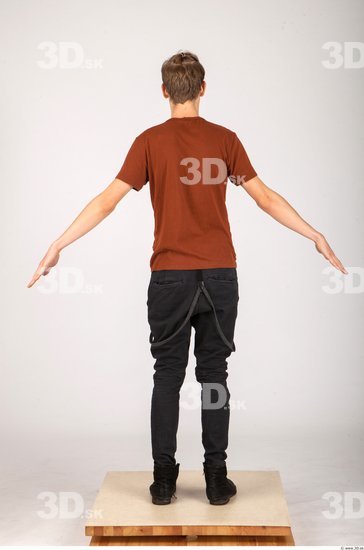 Whole Body Man Animation references Casual Slim Studio photo references