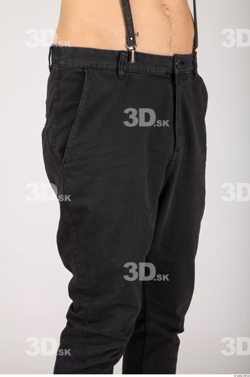 Thigh Whole Body Man Casual Trousers Slim Studio photo references