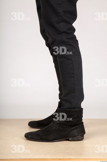 Calf Whole Body Man Casual Trousers Slim Studio photo references