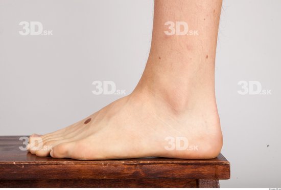 Foot Whole Body Man Nude Casual Slim Studio photo references