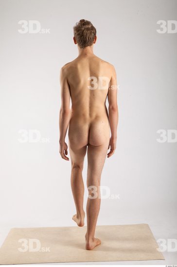 Whole Body Man White Casual Slim Studio photo references