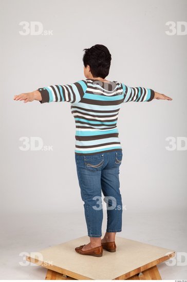 Whole Body Woman T poses Casual Average Studio photo references