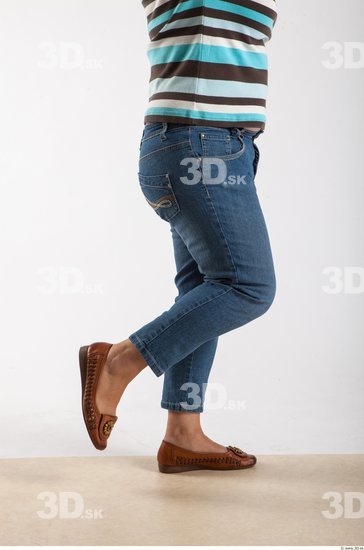 Leg Woman Animation references White Casual Jeans Average