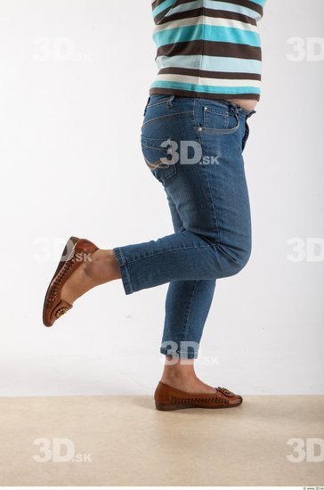 Leg Woman Animation references White Casual Jeans Average