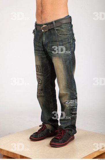 Leg Whole Body Man Animation references Casual Jeans Average Studio photo references