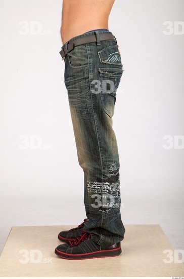 Leg Whole Body Man Animation references Casual Jeans Average Studio photo references