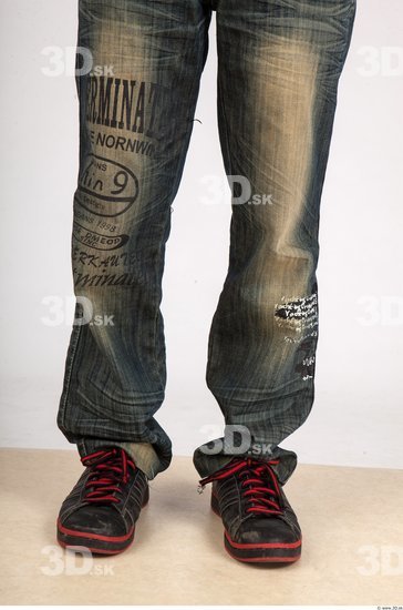 Calf Whole Body Man Animation references Casual Jeans Average Studio photo references