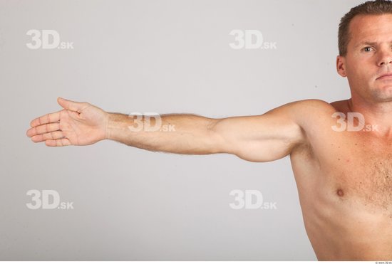 Arm Whole Body Man Animation references Nude Casual Average Studio photo references