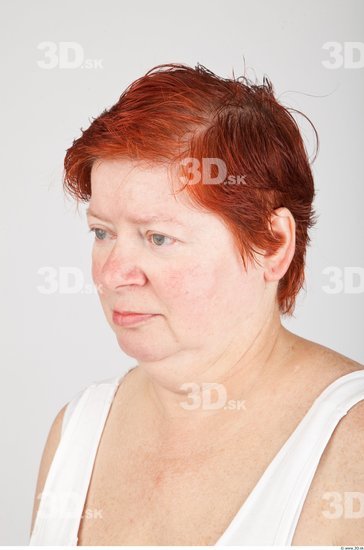 Head Woman White Average Wrinkles