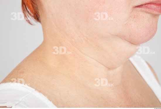 Neck Woman White Average Wrinkles