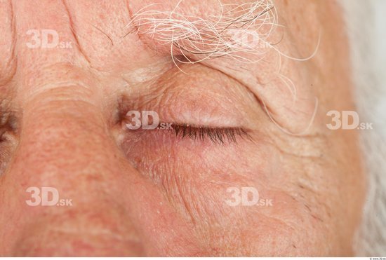 Eye Man White Average Wrinkles