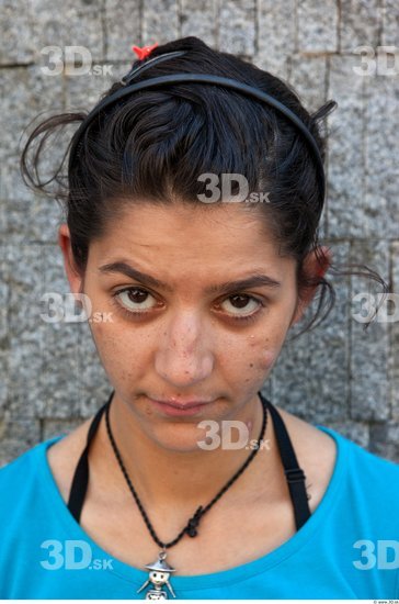 Head Woman Casual Average Street photo references