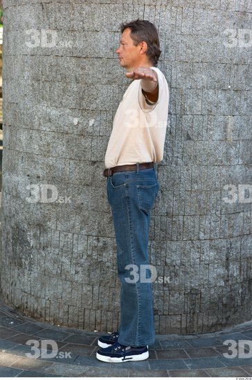 Whole Body Man T poses Casual Average Street photo references