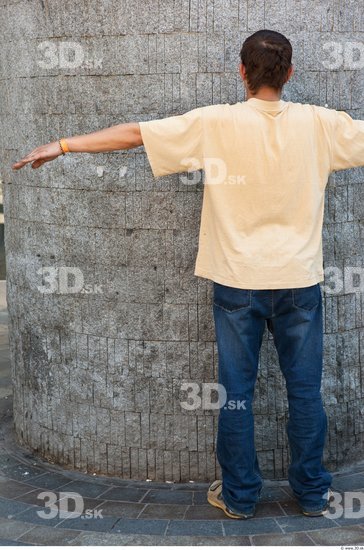 Whole Body Man T poses Casual Average Street photo references