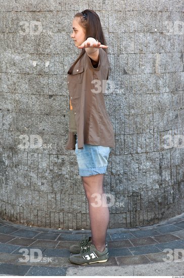 Whole Body Woman T poses Casual Average Street photo references