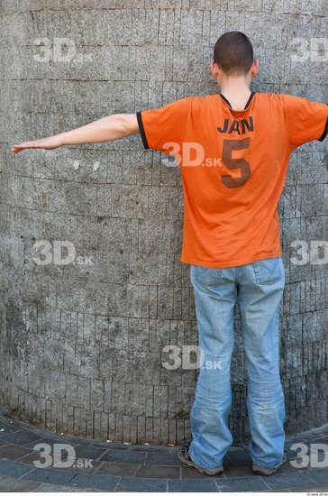 Whole Body Man T poses Casual Average Street photo references