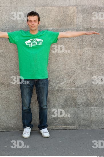 Whole Body T poses Casual Average Street photo references