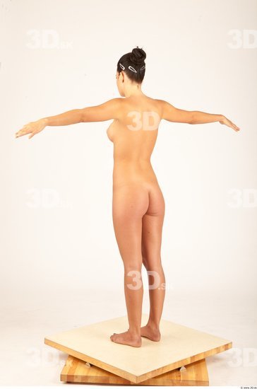 Whole Body Woman T poses Nude Casual Slim Studio photo references