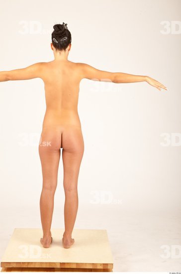 Whole Body Woman T poses Nude Casual Slim Studio photo references