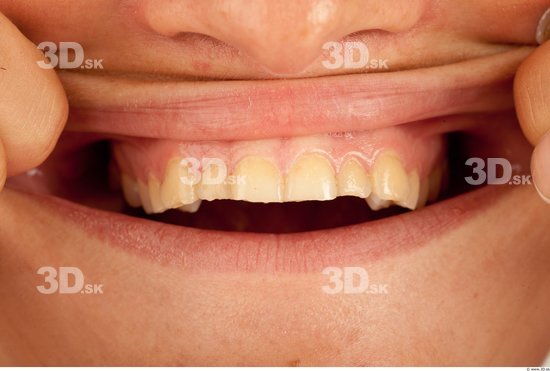 Whole Body Teeth Woman Casual Slim Studio photo references