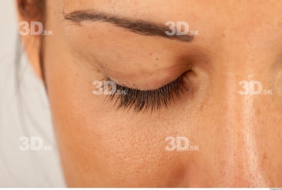 Eye Whole Body Woman Casual Slim Studio photo references