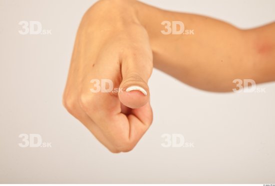 Fingers Whole Body Woman Casual Slim Studio photo references