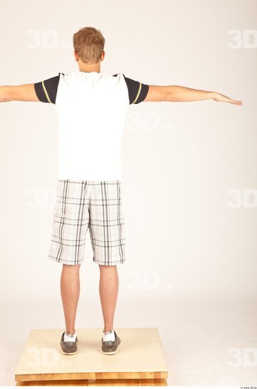 Whole Body Man T poses Casual Slim Studio photo references