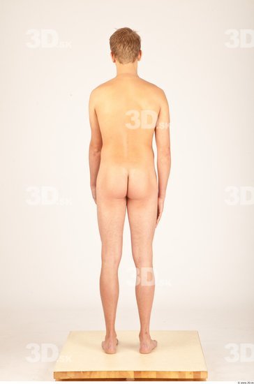 Whole Body Man Animation references Nude Casual Slim Studio photo references