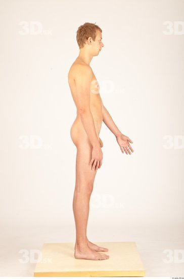 Whole Body Man Animation references Nude Casual Slim Studio photo references